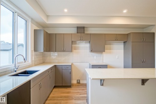 21148 25 Avenue Nw, Edmonton, AB - Indoor Photo Showing Kitchen With Double Sink