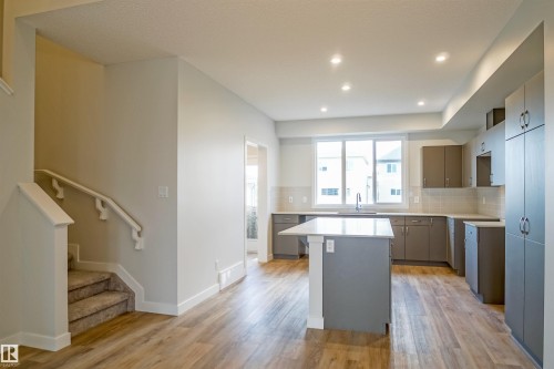 21148 25 Avenue Nw, Edmonton, AB - Indoor Photo Showing Kitchen With Upgraded Kitchen