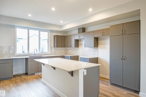 21148 25 Avenue Nw, Edmonton, AB - Indoor Photo Showing Kitchen With Upgraded Kitchen