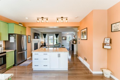 725 Secord Boulevard Nw, Edmonton, AB - Indoor Photo Showing Kitchen With Stainless Steel Kitchen