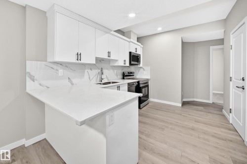 7056 182 Avenue Nw, Edmonton, AB - Indoor Photo Showing Kitchen With Double Sink