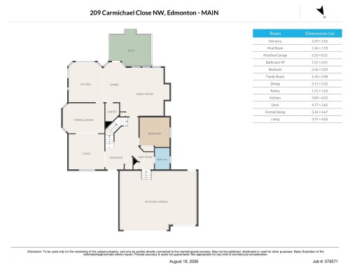 Floor plan - 209 Carmichael Close Nw, Edmonton, AB - Other