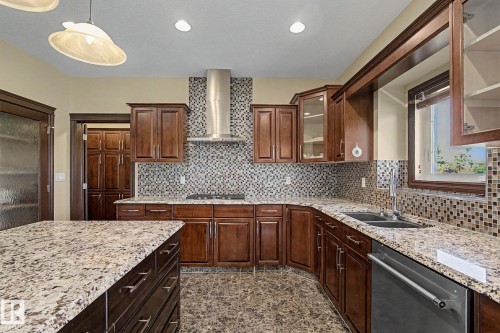 7245 2 Street Sw, Edmonton, AB - Indoor Photo Showing Kitchen With Double Sink