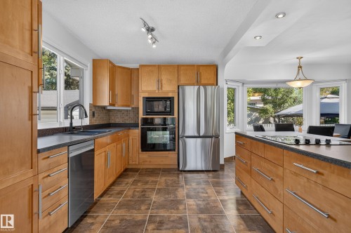 1 Georgia Place, St. Albert, AB - Indoor Photo Showing Kitchen With Double Sink