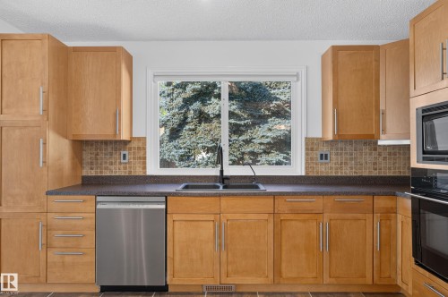 1 Georgia Place, St. Albert, AB - Indoor Photo Showing Kitchen With Double Sink