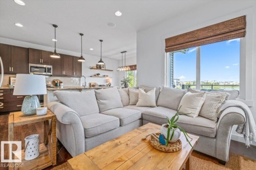 58 Ellice Bend, Fort Saskatchewan, AB - Indoor Photo Showing Living Room