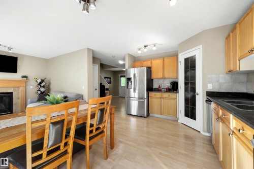 #3 450 Hyndman Cr Nw, Edmonton, AB - Indoor Photo Showing Kitchen With Double Sink