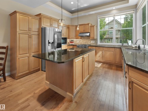 202 Saskatchewan Drive Nw, Edmonton, AB - Indoor Photo Showing Kitchen With Upgraded Kitchen
