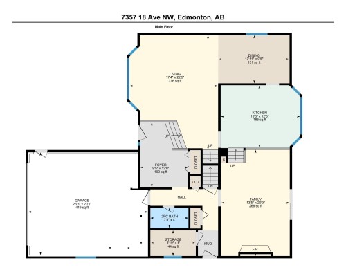 Floor plan - 7357 18 Avenue Nw, Edmonton, AB - Other