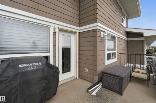 Private balcony with durable concrete flooring - #2415 9357 Simpson Dr Nw, Edmonton, AB - Outdoor With Exterior