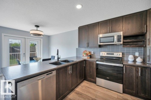 3508 16 Street Nw, Edmonton, AB - Indoor Photo Showing Kitchen With Double Sink