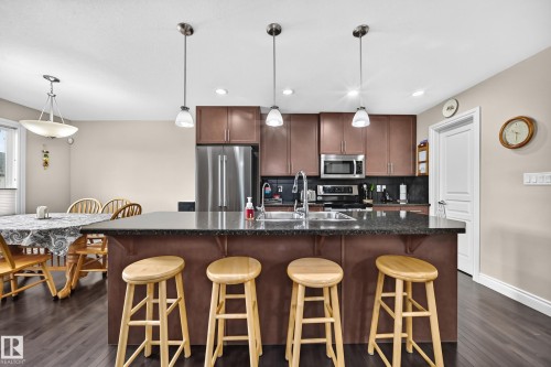 4904 214 Street Nw, Edmonton, AB - Indoor Photo Showing Kitchen With Double Sink With Upgraded Kitchen