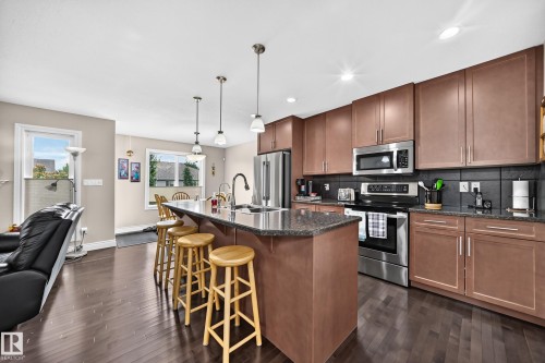 4904 214 Street Nw, Edmonton, AB - Indoor Photo Showing Kitchen With Upgraded Kitchen