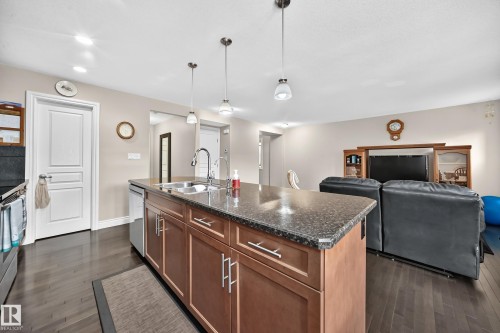 4904 214 Street Nw, Edmonton, AB - Indoor Photo Showing Kitchen With Double Sink