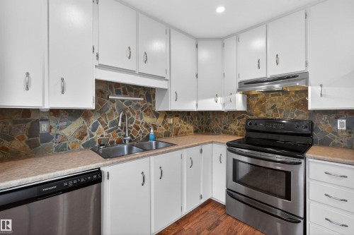 2448 89 Street Nw, Edmonton, AB - Indoor Photo Showing Kitchen With Double Sink