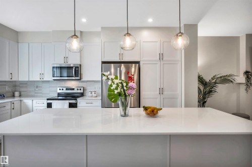 4930 Kinney Road Sw, Edmonton, AB - Indoor Photo Showing Kitchen With Upgraded Kitchen