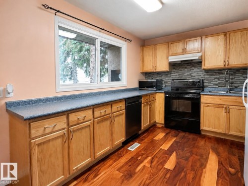1704 37 Street Nw, Edmonton, AB - Indoor Photo Showing Kitchen With Double Sink