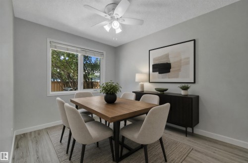 Virtually Staged - 123 Telford Court, Leduc, AB - Indoor Photo Showing Dining Room