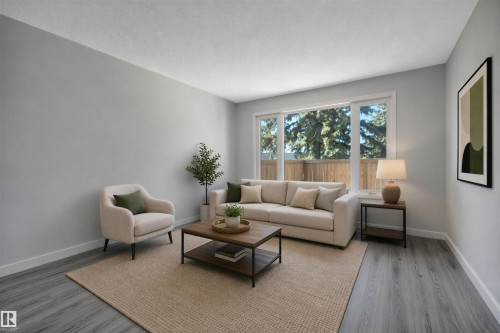 Virtually Staged - 123 Telford Court, Leduc, AB - Indoor Photo Showing Living Room