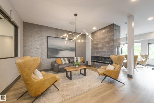 #312 7471 May Cm Nw, Edmonton, AB - Indoor With Fireplace