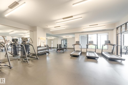 #312 7471 May Cm Nw, Edmonton, AB - Indoor Photo Showing Gym Room