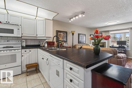 #112 6703 172 St Nw, Edmonton, AB - Indoor Photo Showing Kitchen With Double Sink