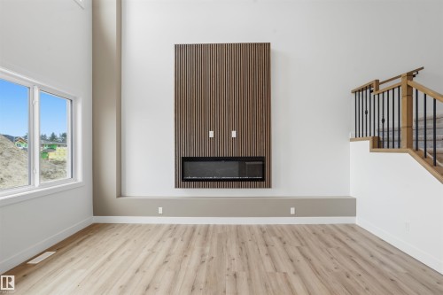1798 Crossbill Loop Nw, Edmonton, AB - Indoor With Fireplace