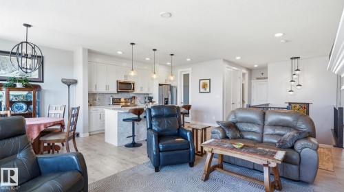 142 Aston Bend, Leduc, AB - Indoor Photo Showing Living Room