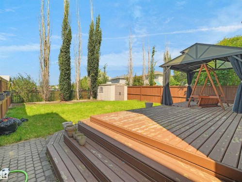 4808 34 Ave, Beaumont, AB - Outdoor With Deck Patio Veranda With Backyard
