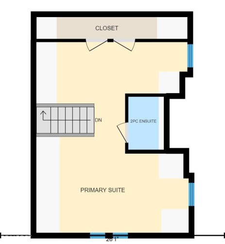 floor plan on upper level - 2, 59031 Range Rd 232, Rural Thorhild County, AB - Other