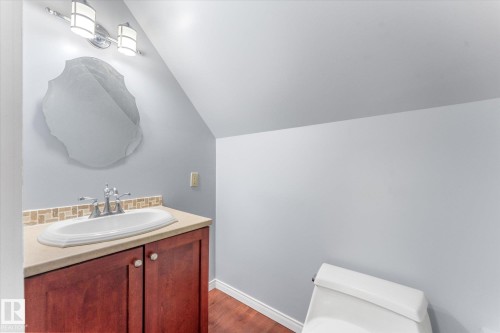 2 piece upper level bath so convenient - 2, 59031 Range Rd 232, Rural Thorhild County, AB - Indoor Photo Showing Bathroom