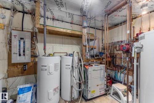 Geo thermal heat,  water filter system,  etc. - 2, 59031 Range Rd 232, Rural Thorhild County, AB - Indoor Photo Showing Basement