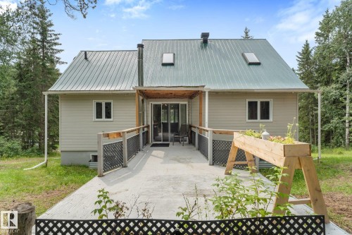 covered entryway to natural back yard - 2, 59031 Range Rd 232, Rural Thorhild County, AB - Outdoor With Deck Patio Veranda With Exterior