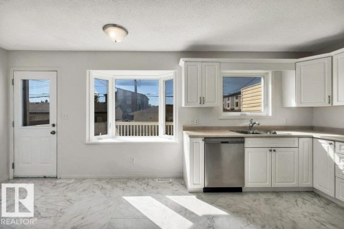 11128 132 Street Nw, Edmonton, AB - Indoor Photo Showing Kitchen With Double Sink