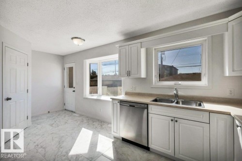 11128 132 Street Nw, Edmonton, AB - Indoor Photo Showing Kitchen With Double Sink