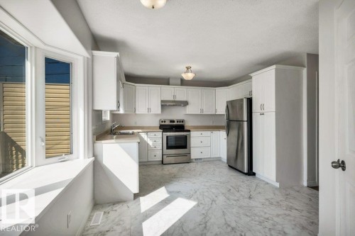 11128 132 Street Nw, Edmonton, AB - Indoor Photo Showing Kitchen With Stainless Steel Kitchen