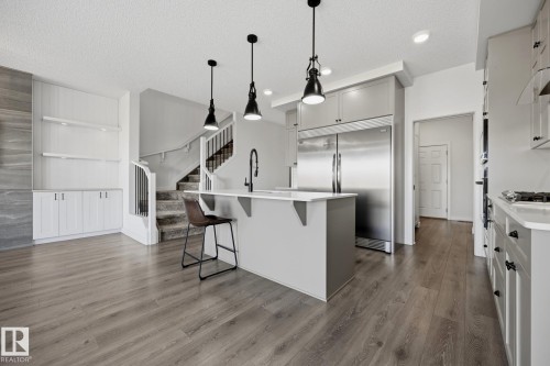 3234 Chernowski Way Sw, Edmonton, AB - Indoor Photo Showing Kitchen With Upgraded Kitchen