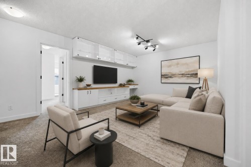 3234 Chernowski Way Sw, Edmonton, AB - Indoor Photo Showing Living Room