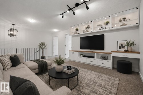 3234 Chernowski Way Sw, Edmonton, AB - Indoor Photo Showing Living Room