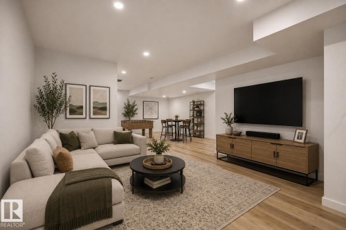 3234 Chernowski Way Sw, Edmonton, AB - Indoor Photo Showing Living Room