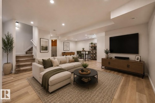 3234 Chernowski Way Sw, Edmonton, AB - Indoor Photo Showing Living Room