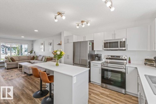 6259 176 Avenue Nw, Edmonton, AB - Indoor Photo Showing Kitchen With Stainless Steel Kitchen With Double Sink