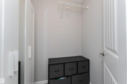 Built-in wire shelving system provides versatile storage solutions - 