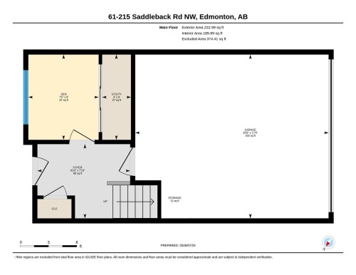 Floor plan - #61 215 Saddleback Rd Nw, Edmonton, AB - Other