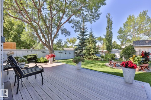 The newer composite maintenance free deck is absolutely massive - 3764 30 Street Nw, Edmonton, AB - Outdoor With Deck Patio Veranda
