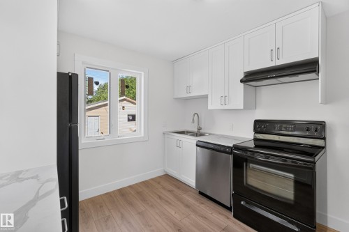 12306 95 Street Nw, Edmonton, AB - Indoor Photo Showing Kitchen With Double Sink