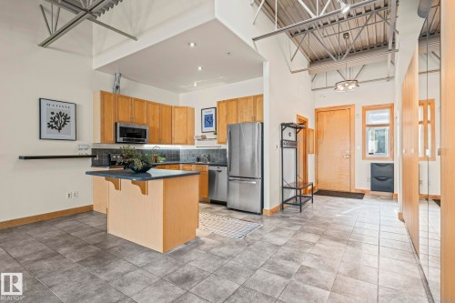#205 10265 107 St Nw, Edmonton, AB - Indoor Photo Showing Kitchen