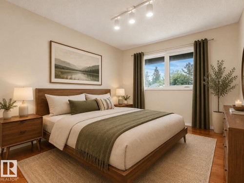 Virtually Staged - 11056 166 Avenue Nw, Edmonton, AB - Indoor Photo Showing Bedroom