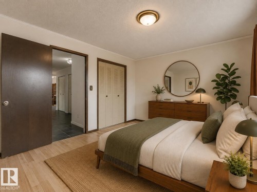 Virtually Staged - 11056 166 Avenue Nw, Edmonton, AB - Indoor Photo Showing Bedroom