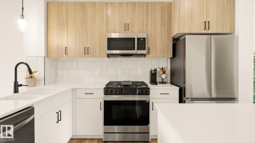 2804 193 Street Nw, Edmonton, AB - Indoor Photo Showing Kitchen With Double Sink With Upgraded Kitchen